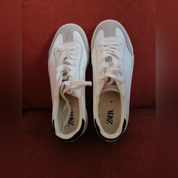 Zara White and Gray Sneakers - Picture 5 of 7